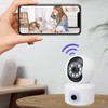 Denash Dual Lens Security Camera, 1080P HD Wireless with 355°