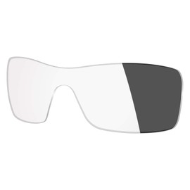 Mryok UV400 Replacement Lenses for Oakley Batwolf OO9101 - Eclipse Grey Photochromic