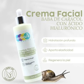 Crema De Baba De Caracol Con Ácido Hialurónico Vemare 250ml