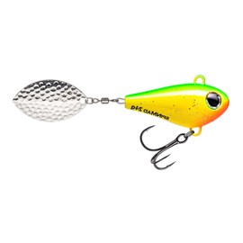 SpinMad Jigmaster 24g Jig Spinner Lead Head Spinner Colour Favourite Bait Green Lemon