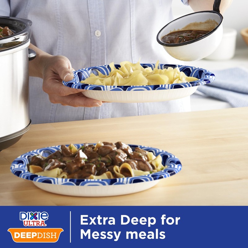 Dixie Ultra, Deep Dish Paper Plates, 28 Oz, 40 Count,