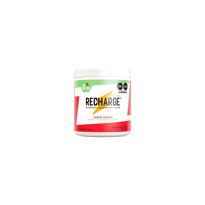 Be Better RECHARGE PLUS, Electrolitos Con 25g De Carbohidratos y