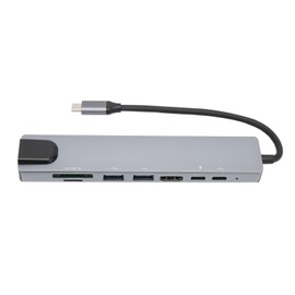 Type C Docking Station 5Gbps High Speed Transfer Chip 8 in 1 RJ45 USB Charging HUB for Laptop Notebook