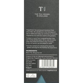 Tregothnan Earl Grey Tea Caddy - Box of 14 Individual Loose Tea Servings, 35 g