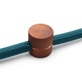 Amarcords - 10 aluminium ceiling pins with visible cable adjustment. Ceiling mounting for lamps and suspensions. Colour: BRONZE