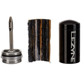 Lezyne Tubeless Plug and Reamer Kit Bike Puncture Repair - Black