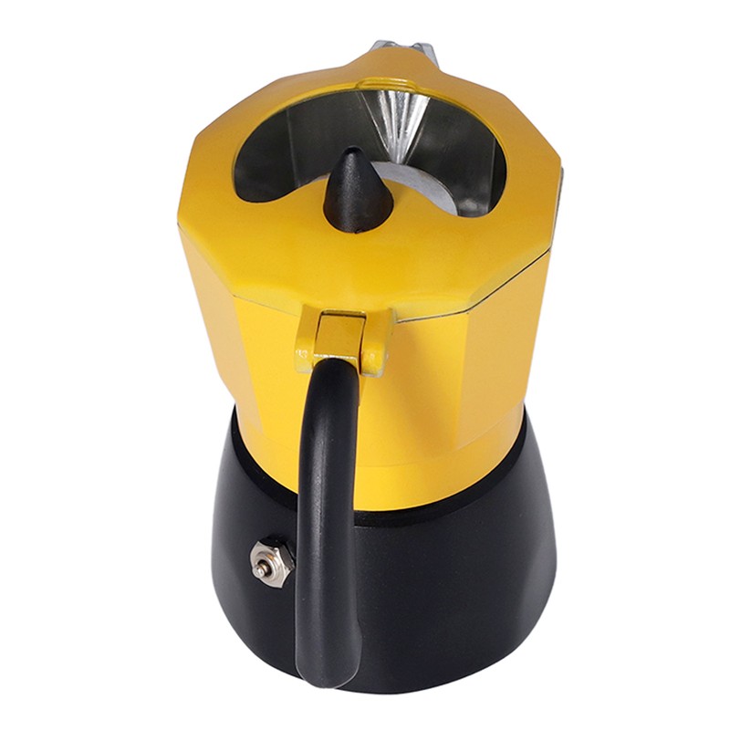 2 Cup 100ML Moka Coffee Pot Single Valve Aluminum Coffee