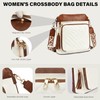 Travistar Bolsa Crossbody Mujer, Bandolera Mujer Cuero PU, Protección RFID