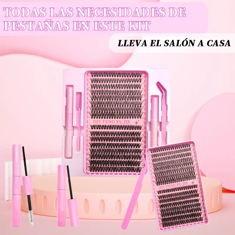 Eyelash Extension Natural Eyelashes 30d40dset9-16mmdiyblack