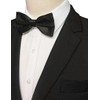 chenqi Men's Bow Tie, Adjustable Bowtie, Black Bow Tie for