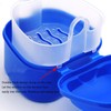 Denture Box with Strainer, Portable False Teeth Storage Container, Orthodontic