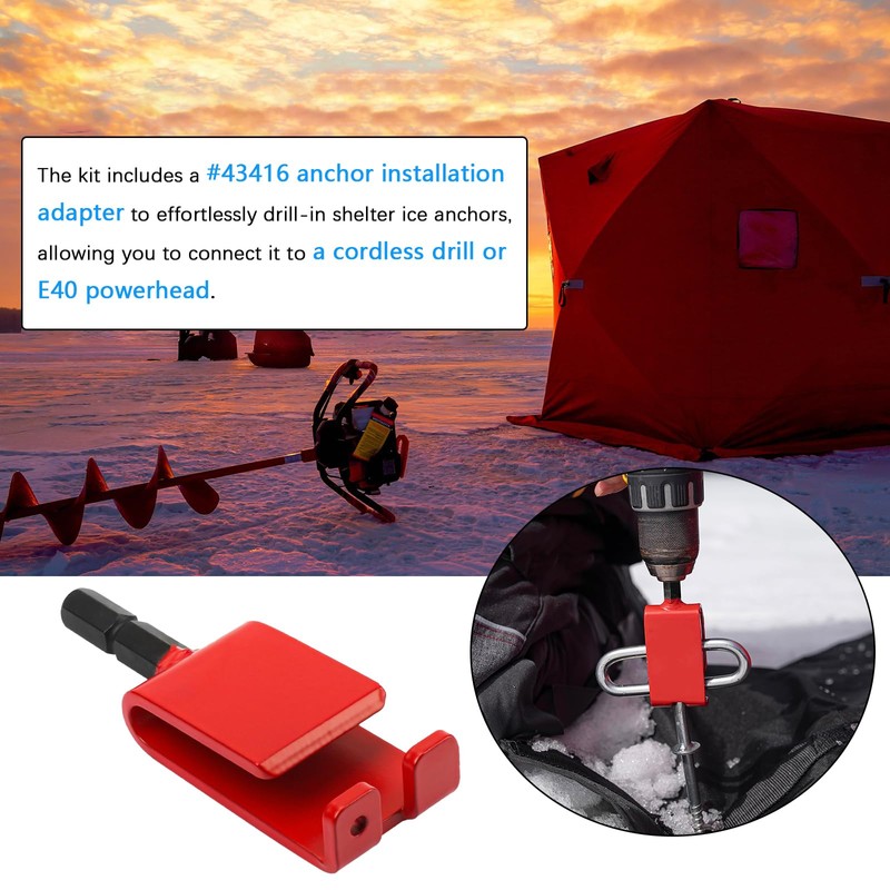 42494 Quick Connect Kit for Eskimo Ice Fishing Auger Drill