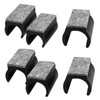 Tofficu 4sets Non Slip Chair Leg Protectors Durable U Shaped