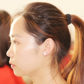 Uloveido Pink Little Cherry Flower Bridal Earrings and Pendant Necklace Set for Girls Women Sakura Wedding Jewellery Set DT340