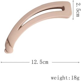 KAZIPA 4 Pcs Large Banana Hair Clips, Vintage Banana Clip, Non-Slip Matte Ponytail Clip, Hair Styling Accessories for Women and Girls