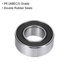 sourcing map 10pcs 687-2RS Bearing 7x14x5mm, Chrome Steel Double Rubber