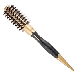 Peine de Pelo Redondo de anión, cepillo para cabello con cerdas de jabalí y cerdas suaves de nailon, cepillo para desenredar cabello fino, brillante y sedoso, cepillo para peinar cabello(A1813-25)