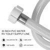 30 Inch PVC Water RV Toilet Supply Line, Faucet Supply