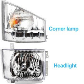 Cahuczlhoz Headlight and Corner Lamp For Isuzu Npr Npr-HD Nqr Nrr 2008-2020 Right Side RH