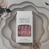 Ombre Press on Nails Pink Glue on Nails Short Square