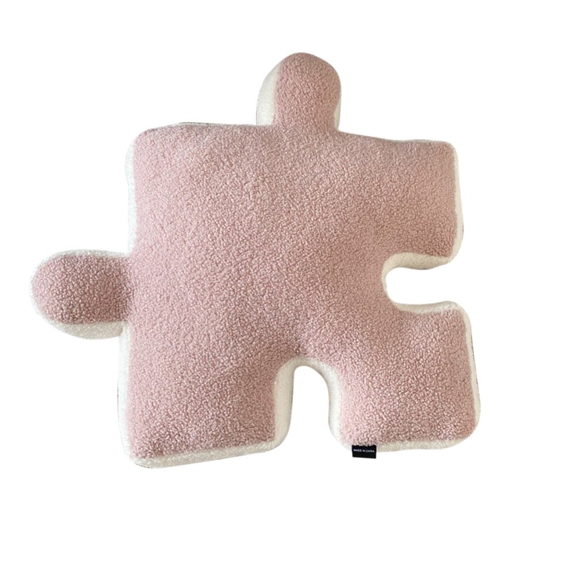 Plush Throw Pillow Ultra Soft Cushion Puzzle Special Shaped for