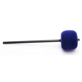 Danmar Blue Felt Bass Drum Beater, Black Shaft