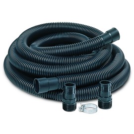 Little Giant SPDK Sump Pump Discharge Hose Kit, 1-1/4-inch Hose – 1-1/2 Inch and 1-1/4 Inch Adaptors, 24-Feet