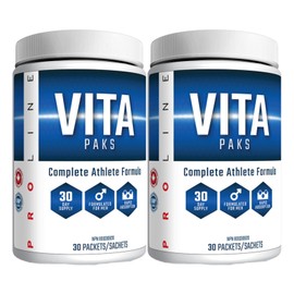 Pro Line Vita-Paks for Men | Complete Athlete Formula in 1 Pack | Multi Minerals, Omega 3 Essential Fatty Acids, Greens Super Foods, High-Potency Vitamin B Complex, Vitamin C Complex | 60 Packets (Pack of 2)