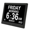 8.7inch Digital Day Calendar Clock Auto Dimming Large Display Medication