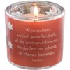 Butzon & Bercker Lichtmomente – Lantern Christmas Light Time | Christian Tea Light Holder with Saying, Mouth-Blown Including Tea Light & Gift Packaging