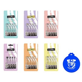 Fussie Cat Puree Grain Free Treat in 6 Flavors: Tuna/Prawns, Chicken/Duck, Chicken, Tuna/Salmon, Tuna/Ocean Fish, and Tuna/Shrimp (6 Four-Tube Packs, 24 Tubes Total, .5 Ounce/Tube) Plus Silicone Lid