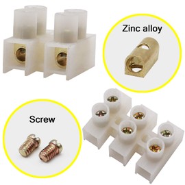 Tnisesm/30Pcs Quick Connect Screw Terminal Block 2/3 Position Wire Connectors Butt Terminal Block Universal Reusable Clamp Wire Terminal Wiring ST2P+3P