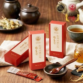 강개상인 홍삼 도라지 꿀스틱(10g x 18포) 환절기 필수 목에 정말 좋아요 GANGGAESANGIN Red Ginseng and Bellflower Honey Stick (10g x 18 packs) Essential for Seasonal Changes, Really Good for the Throat