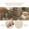 Forest Camouflage Table Runner, Camo Conifer Oak Branches Leaves Military