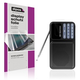 dipos I 2 x Clear Screen Protectors for Gallypek DAB Radio Screen Protector, Ultra Thin, Case-Friendly, Fingerprint Compatible