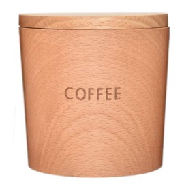 Rattan Gei Tougei Wooden Canister (Coffee) 8.5 fl oz (250 ml), Wooden Storage Container