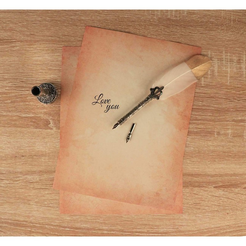 Absofine Old Casanova Writing Paper 60 Sheets of Old Paper