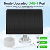 Solar Panel for Security Camera, 5W Solar Panel for Micro