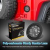 Partsam 2Pcs 4 Inch Round Red LED Trailer Tail Lights