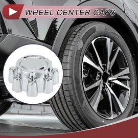 HEROFFIX 1 Pc Wheel Center Caps Hub Caps Rim Center Caps for Ford F250 F350 1999-2005 Wheel Caps Hubcap Center Covers No.1C3Z1130BA Chrome Silver Tone Plastic
