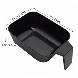 LALAFINA 2pcs Mixing Tint Bowl for Hair Dyeing Easy Clean DIY Hair Coloring Tool Professional Hairdresser Essential for Salon Use and Deep Design for Convenient Mixing