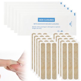 Skin Wound Closure Strips 30 Pcs Sterile Wounds Suture Closures Tape for Incisions, Cuts and Lacerations 12mm x100mm