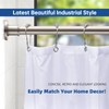 BRIOFOX Industrial Shower Curtain Rod - Spring Tension Shower Rod