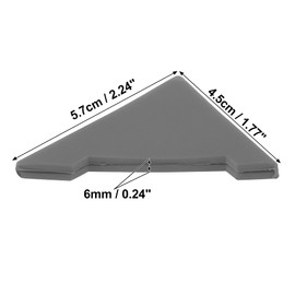 X AUTOHAUX 2pcs PVC Universal Car Door Corner Edge Guards Bumper Protector Cover Gray
