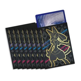 Elite Top Trainer Box Sleeves Matte for Cards, Card Sleeves, Pack of 65, for Trading Cards Games with BB-Toy-Trades Shipping Protection (Lucario)