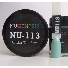 NuGenesis Nail Dipping Powder Color 1.5oz/43g jar - (NU113 UNDER THE SEA)