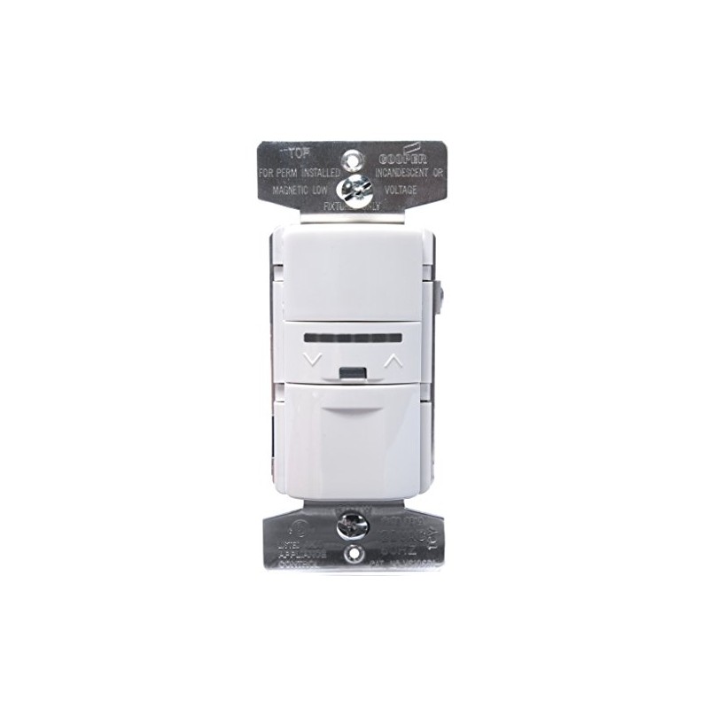 Eaton VS106D1-C2-K Motion-Activated Vacancy Dimmer Wall Switch with Color Change