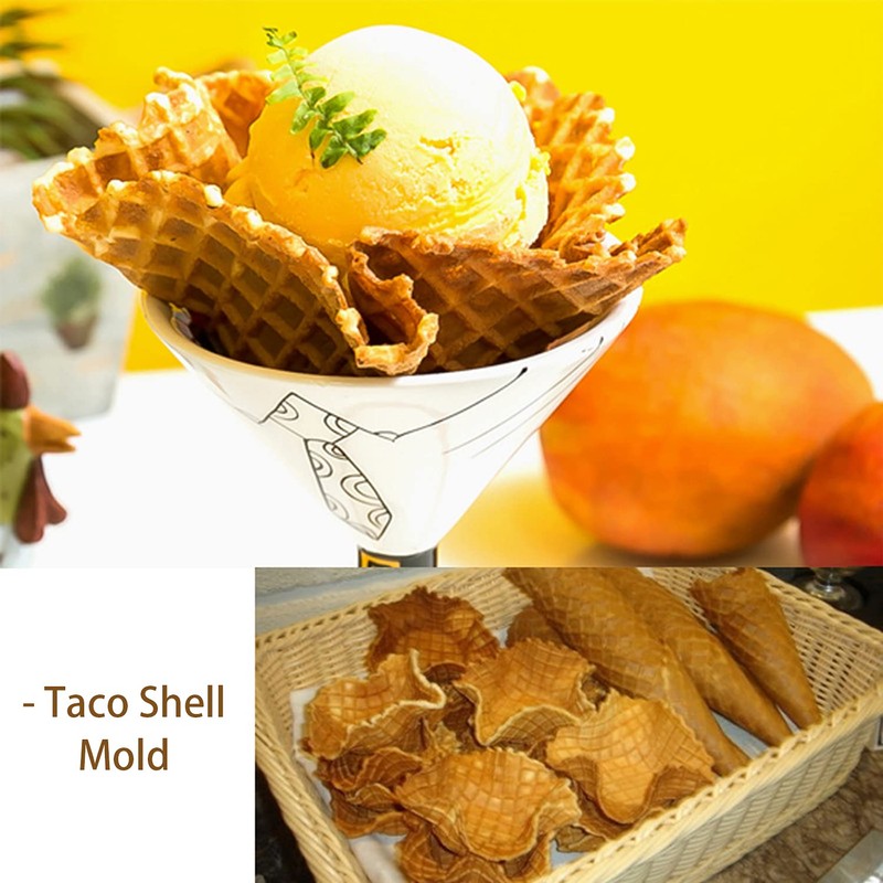 Tosnail 8-Pack Taco Shell Bowl, 6.5 Inch Tortilla Pan, Non-Stick