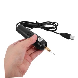 WHAMVOX Mini Electric Hand Drill DIY Pearl Epoxy Puncher Handheld Pearl Drill Small Hand Drill USB Power Supply for Drilling