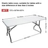 ABCCANOPY 2 Pack 6 ft Spandex Tablecloths Stretch Table Cover